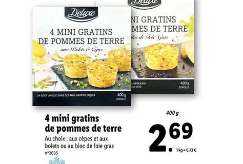 Promo Mini Gratins De Pommes De Terre Chez Lidl Icatalogue Fr