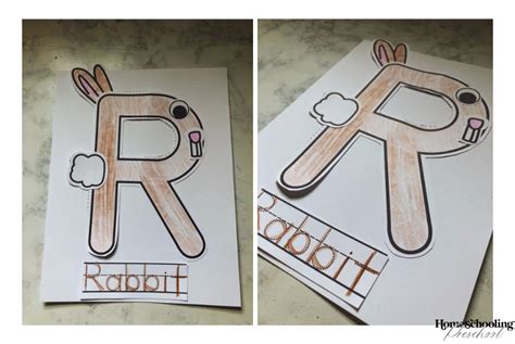 Letter R Craft Rabbit Activity Homeschooling Preschool