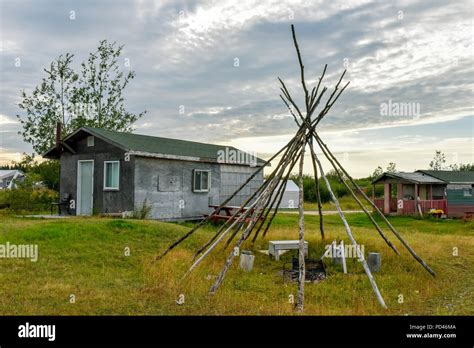 Island Of Fort George Native Land On La Grande River Next To