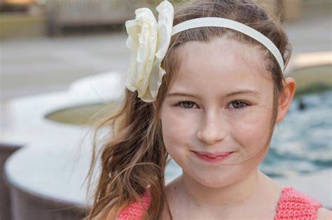 Premium Photo Close Up Portrait Of Girl Wearing Headband