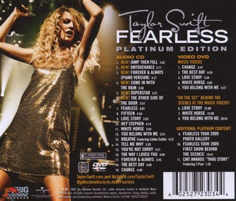 Taylor Swift Fearless Platinum Edition Cddvd