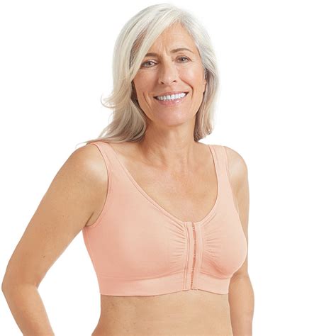 Post Op Mastectomy Bra Clara Front Closure Pink Nude Amoena