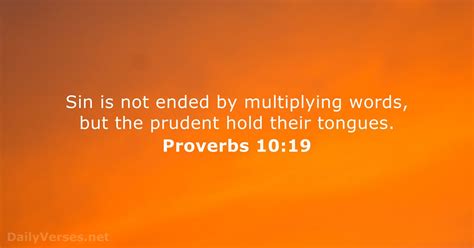 Proverbs 10 19 Bible Verse