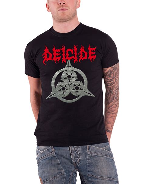 Deicide T Shirt Mens Blasphererion Once Upon The Cross Band Logo New