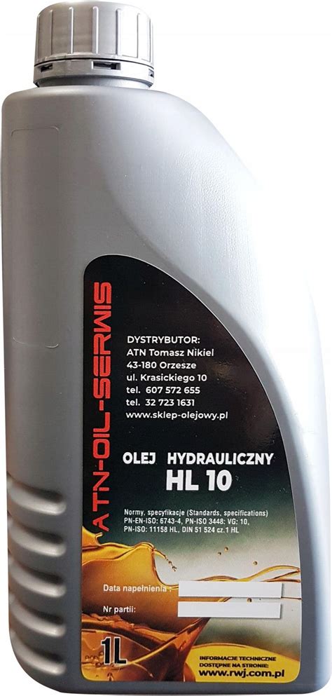 Jasol Olej Hydrauliczny Hl 10 1L Opinie I Ceny Na Ceneo Pl