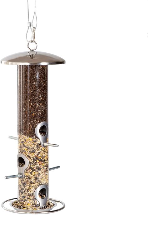 10 Bird Feeder Silver 5 Year Guarantee Stainless Steel Bird