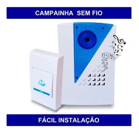 Campainha Sem Fio Wireless Mts Facil Instala O Toque Mercadolivre