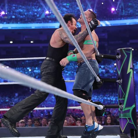 Wrestlemania 34 John Cena Vs The Undertaker Wwe Foto