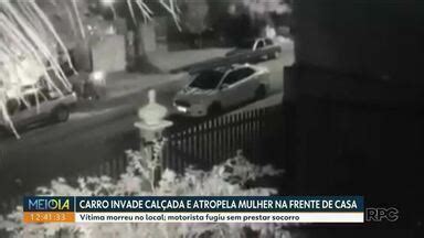 Meio Dia Paran Noroeste Carro Invade Cal Ada E Atropela Mulher Na