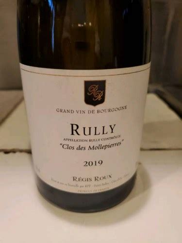 Régis Roux Rully Clos des Mollepierres Vivino US