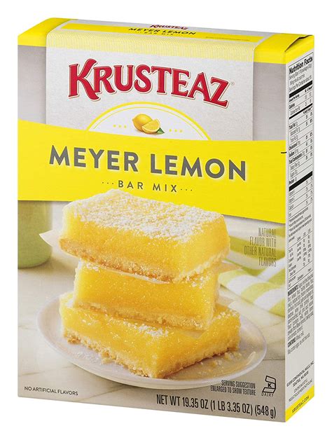 Krusteaz Meyer Lemon Bar Mix No Artificial Flavors Or Preservatives