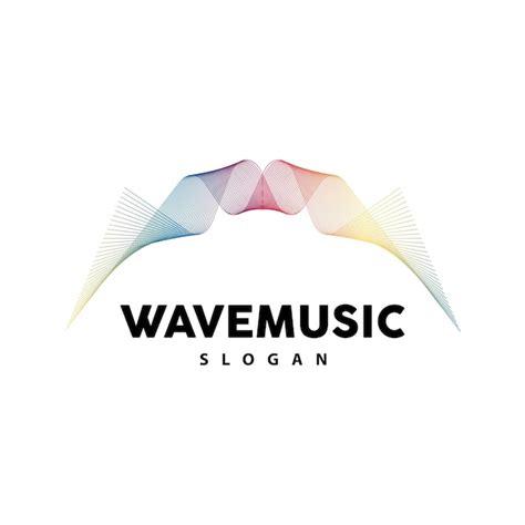 Premium Vector Music Wave Logo Simple Elegant Gradient Line Design