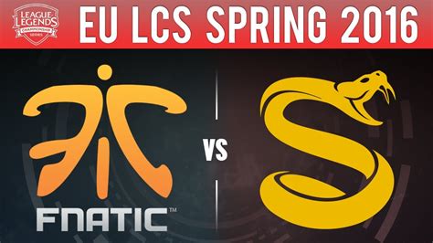 Fnatic Vs Splyce League Of Legends S6 EU LCS Spring 2016 YouTube