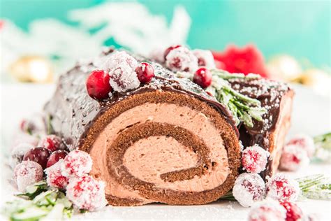 Buche De Noel Chocolate Yule Log Cake Sugar And Soul