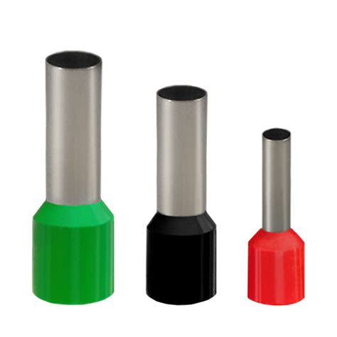 Kit Terminal Pré Isolado Tubular Simples 1mm² Vermelho