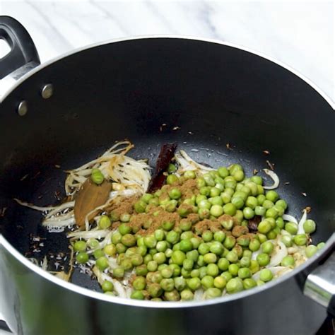 Peas Pulao Matar Pulao Piping Pot Curry
