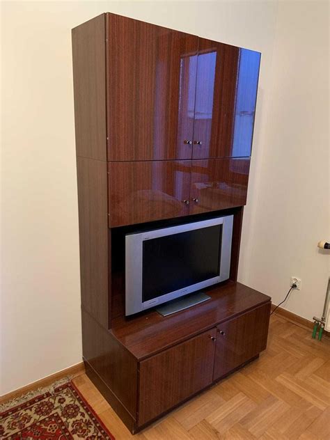 Solidna szafa PRL z miejscem na telewizor Warszawa Mokotów OLX pl