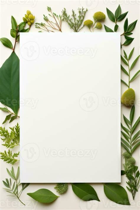 Blank Sheet of Paper on White Background AI Generated 29996079 Stock ...