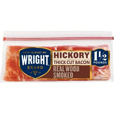 Wright Thick Sliced Hickory Smoked Bacon