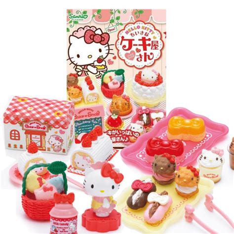 Re Ment 絕版盒玩 食玩 凱蒂貓西點蛋糕屋 Hellokitty甜點蛋糕店 商店街 Rement 三麗鷗 袖珍道具 蝦皮購物