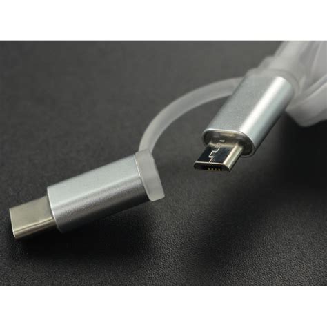 Cabo USB 2 Em 1 Type C C Adaptador Micro USB 1 Metro DFRobot FIT0668