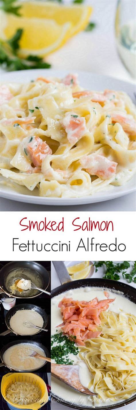 Smoked Salmon Fettuccini Alfredo Recipe Recipes Smoked Salmon Recipes Salmon Recipes