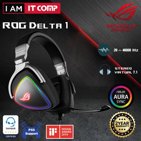 Asus Rog Delta Usb C Gaming Headset For Pc Mac P Hi Res Ess Quad Dac