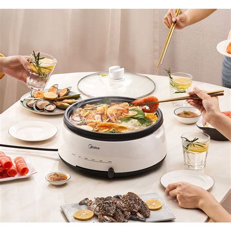 Midea 3 5l Non Sticky Coating Electric Hot Pot Multi Cooker Mec 1040w