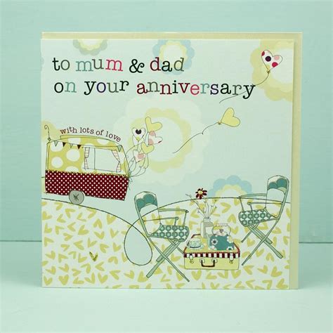 To Mum And Dad On Your Anniversary Card Karenza Paperie