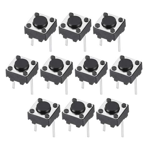 Uxcell 6x6x4 3mm 2pin Panel Mini Micro Small Pcb Momentary Tactile Tact Push Button Switch Dip