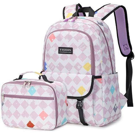 Large Capacity Backpack Set with Lunch Box For Middle School Students