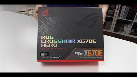 Asus Rog Crosshair X670e Hero Unboxing Youtube