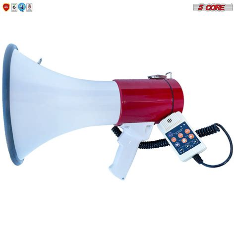 Core W Megaphone Handheld Bullhorn Cheer Loudspeaker Bull Horn