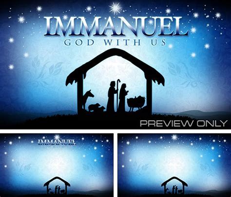 Immanuel (God With Us) - Powerpoint Background