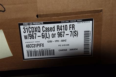 First Company Air Handler Serial Number Fasrneeds