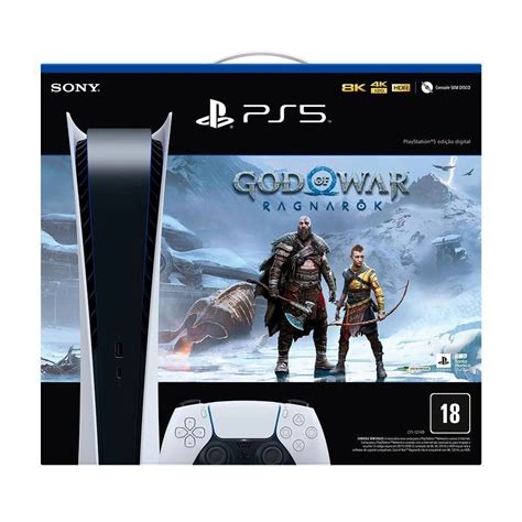 Usado Console Playstation®5 Edição Digital God Of War Ragnarök Ps5 Submarino