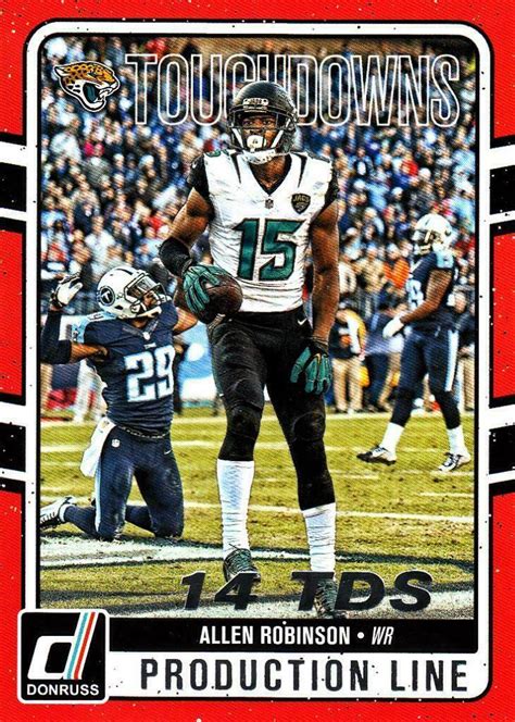 Donruss Allen Robinson Production Line Touchdowns Ebay