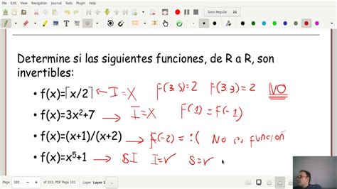 Matemáticas discretas I Clase 4 10 Ejercicios funciones YouTube