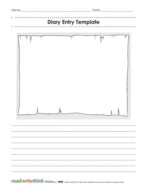 Diary Entry Template