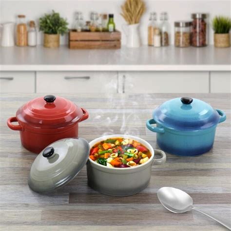 Crock Pot Crock Pot Pembury 3 Piece 9 6 Ounce Stoneware Assorted Casserole Dish Set In The