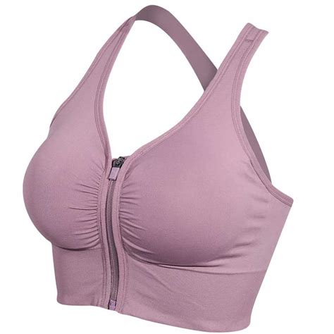 Zip front sports bra - Huallen Sportswear Manufacturer