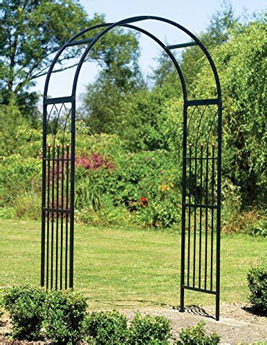 Buy Gardman Garden Arch Trellis 6 5 Ft Outdoor Metal Arbor In Black