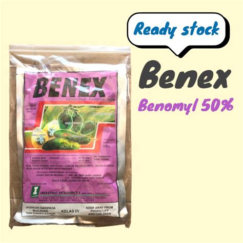 G Benex Imaspro Benomyl Racun Kulat Karah Bintik Daun Antraknos