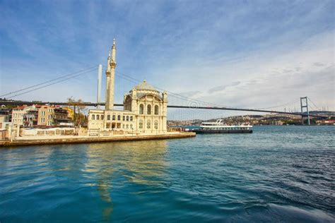 Ortakoy Mosque And Bosphorus Bridge Istanbul Stock Image Image Of