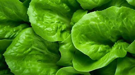 Macro Texture Of Fresh Green Lettuce High Resolution Photo Of Abstract