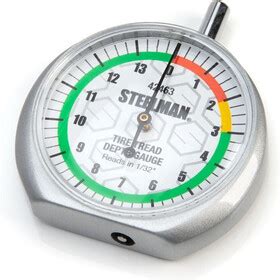 Steelman Jsp Dial Type Color Coded Tread Depth Gauge