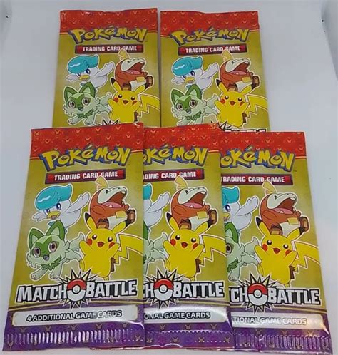 Pokemon Mcdonalds Match Battle Cards 5x Sealed Booster Pack 2023