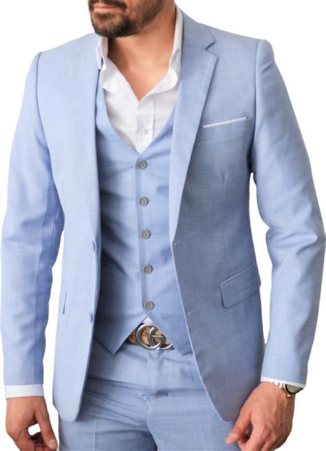 Costume Homme Bleu Slim Pi Ces