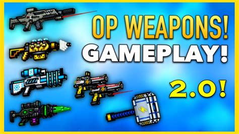 Pixel Gun 3d Op Weapon Gameplay 2016 Youtube