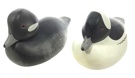 Lot 2 Signed Duck Decoys Bufflehead